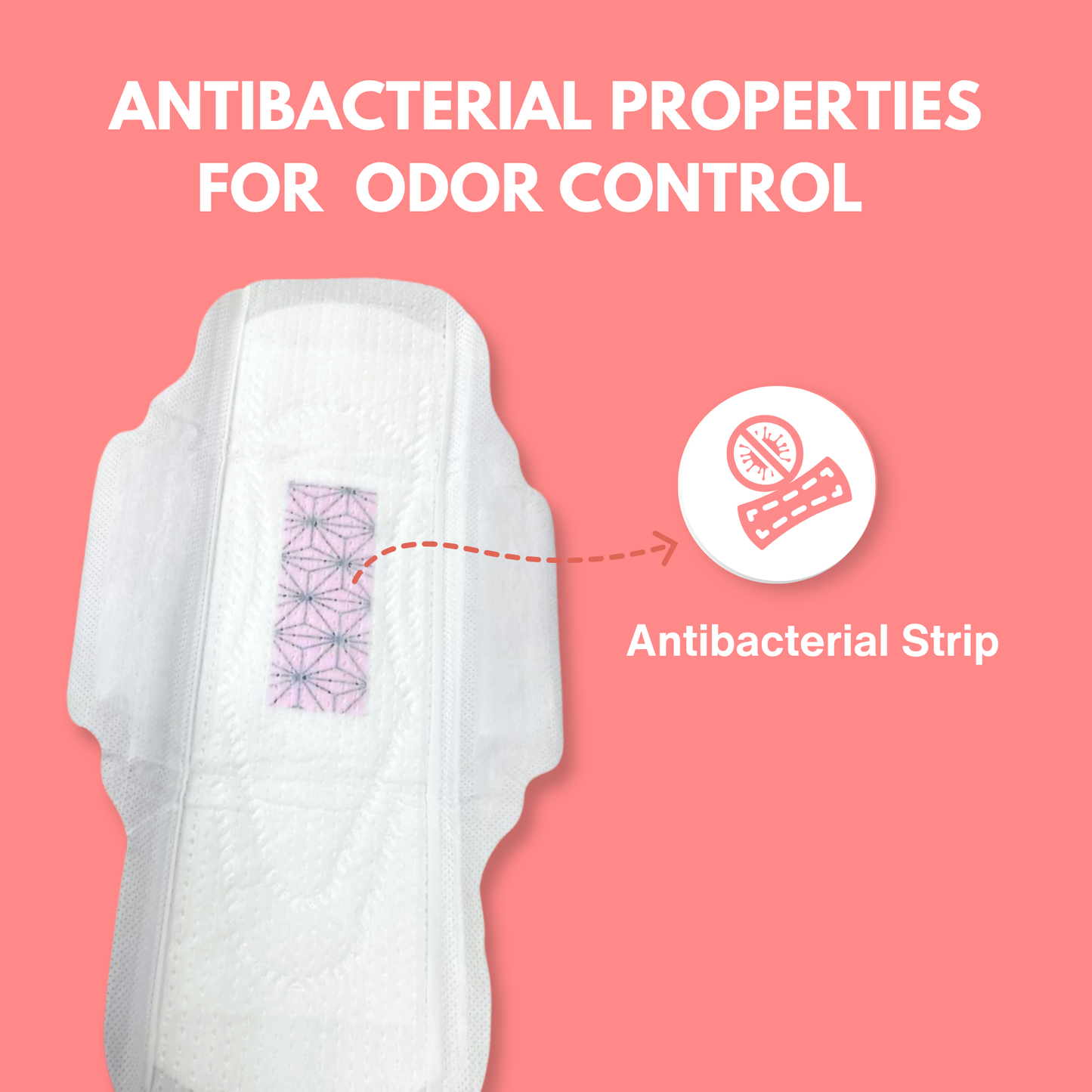 Ultra-Safe Antibacterial Sanitary Pads